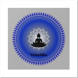 Vishuddha, Throat Chakra. Meditative, Mindfulness. Posters and Art